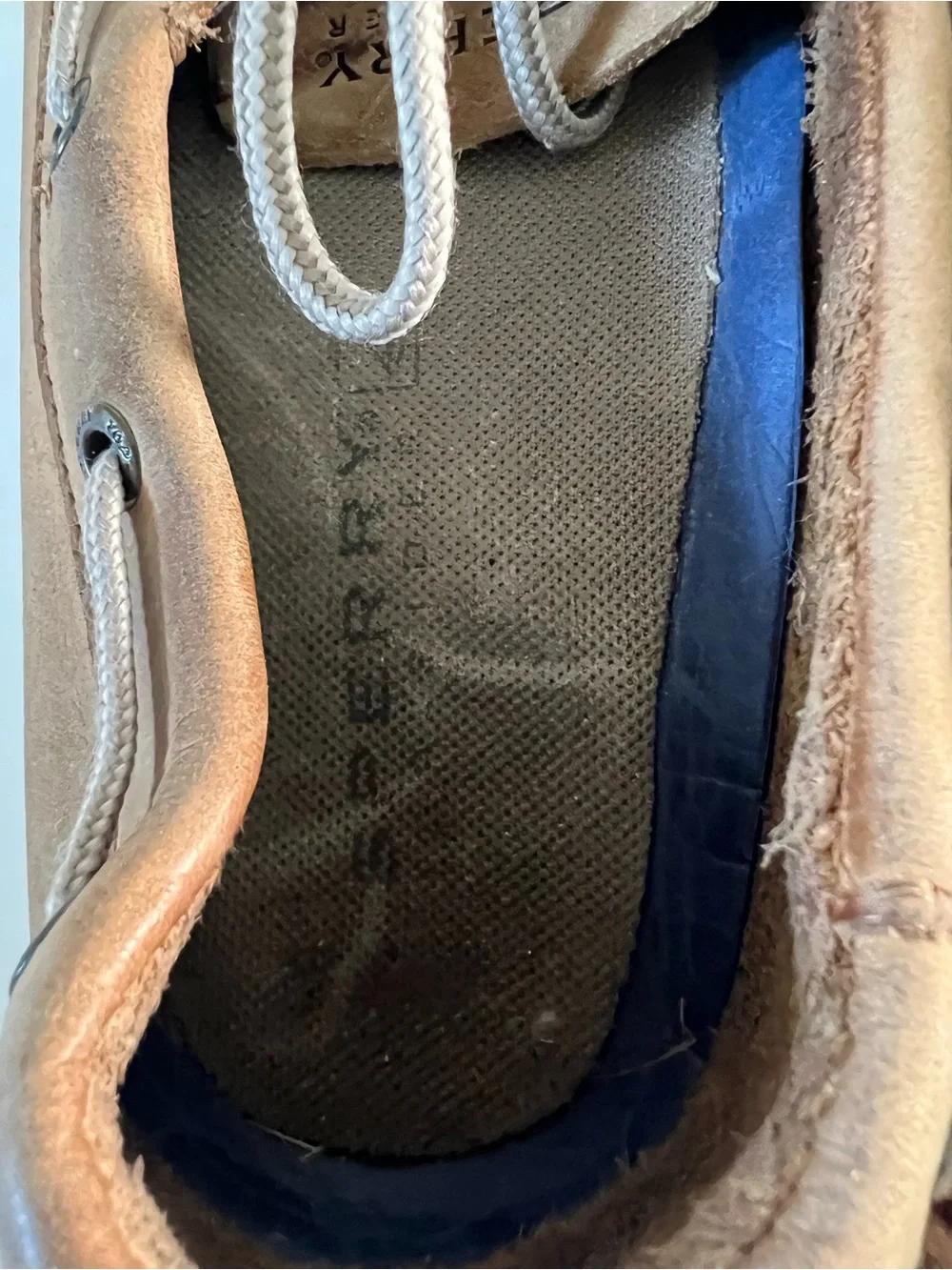 Sperry Authentic Leather Boat Shoe Size 8